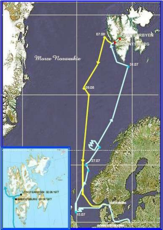 1977 – kpt. Aleksander Kaszowski. EUROSEM do brzegów Spitsbergenu